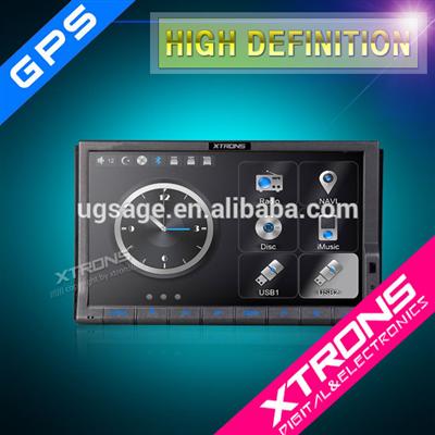 Xtrons TD714GT 7" MTK 1080P Video Digital Motorized Touch Screen Double Din Car DVD Player