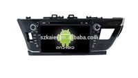 9Inch Android car dvd player for Toyota 2014 Corolla with car gps car navigation
