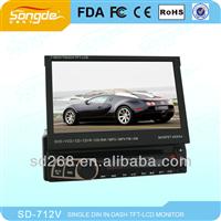 one din car dvd/cd with USB,SD,MP3/MP4,FM,AUX IN
