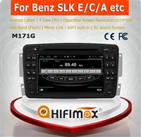 HIFIMAX Android 4.4.4 quad cored 16G car radio dvd gps navigation for Mercedes-Benz CLK class WITH HD screen 1024*600 Resolution