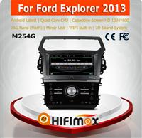 HIFIMAX Android 4.4.4 car dvd player for Ford Exporler 2013 with 4 Core CPU 16G Hard disk HD1024*600 capacitive screen