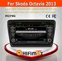 Hifimax S160 series android car dvd for Skoda Octavia 2013 4.4.4 HD 1024*600 with 4 Core CPU