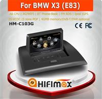 Hifimax TAPE RECORDER FOR BMW X3 WITH A8 CHIPSET DUAL CORE 1080P V-20 DISC WIFI 3G INTERNET DVR SUPPORT