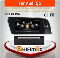 Hifimax car dvd audio navigation system For AUDI Q5 2009-2013 with A8 CHIPSET DUAL CORE 1080P V-20 DISC WIFI 3G INTERNET DVR