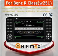 HIFIMAX Android 4.4.4 quad cored 16G car radio dvd gps navigation for Mercedes-Benz R class WITH HD screen 1024*600 Resolution