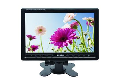 Hot selling 9 inch car LCD TV monitor with USB