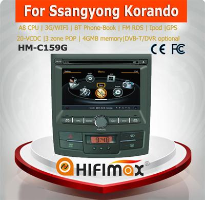 Hifimax touch screen car radio gps for ssangyong korando sports gps navigator ssangyong korando car dvd gps navigation system