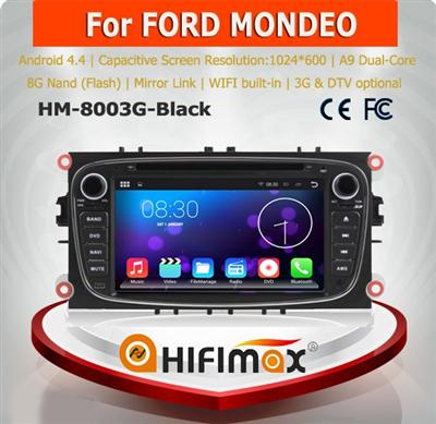 HIFIMAX Android 4.4.4 auto radio car dvd for ford mondeo/car navigation system for ford modeo/for ford mondeo navigation sd card