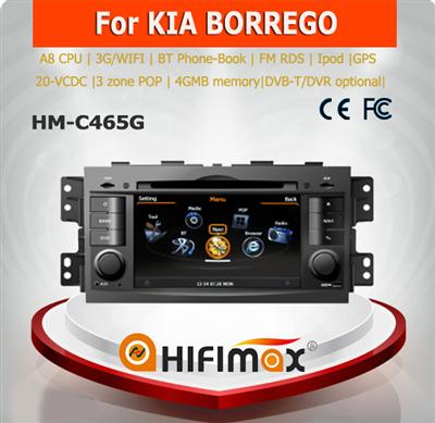 Hifimax Car DVD GPS for KIA BORREGO car radio dvd gps navigation system with Bluetooth mp3 mp4