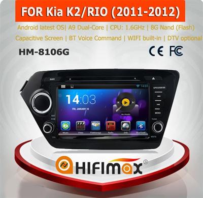 HIFIMAX Android 5.1.1car dvd player for KIA K2 car dvd player gps WITH Capacitive screen 1080P 16G ROM WIFI 3G INTERNET DVR