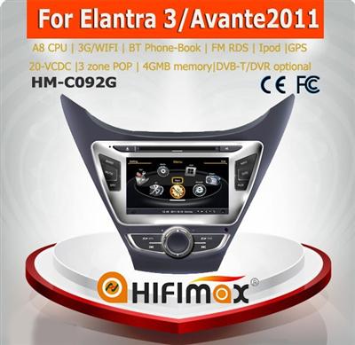 Hifimax Gps navigation for Hyundai Elantra 2011 touch screen dvd gps