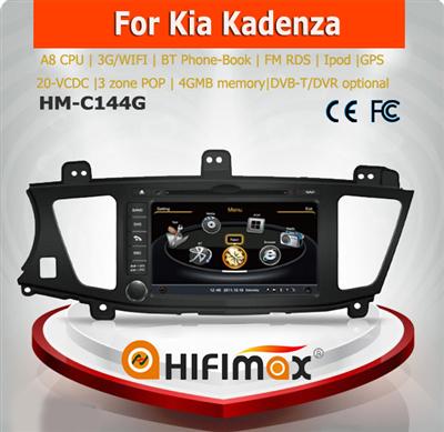 Hifimax car stereo for KIA CADENZA K7 touch screen in-dash car dvd gps multimedia system