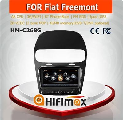 Hifimax car dvd gps navigation system for Fiat Freemont WITH A8 CHIPSET 1080P V-20DISC WIFI 3G INTERNET DVR