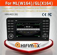 HIFIMAX Android 4.4.4 quad core car radio dvd gps navigation system for ML CLASS/GL CLASS