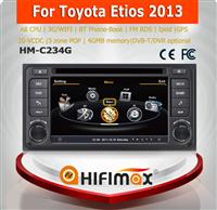 Hifimax car navigation FOR Toyota Etios 2013 WITH A8 CHIPSET DUAL CORE 1080P V-20 DISC WIFI 3G INTERNET DVR