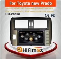 Hifimax car dvd player with gps navigation FOR Toyota New Prado WITH A8 CHIPSET DUAL CORE 1080P V-20 DISC WIFI 3G INTERNET DVR