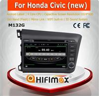 HIFIMAX Android 4.4 car dvd player for Honda CIVIC Left Hand Drive 2012 WITH Capacitive screen 1080P 8G ROM WIFI 3G INTERNET DVR