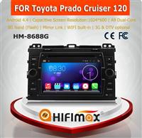 HIFIMAX Android 5.1.1 auto radio dvd gps navigation for TOYOTA PRADO Cruiser 120 ( 2003-2009 ) car entertainment gps dvd mp3