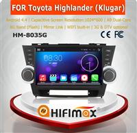 Hifimax New 10.1'' touch screen android 5.1.1 Quad-core 16GB Quad-core in dash car dvd player for toyota highlander 2011-2014