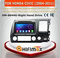 HIFIMAX Android 5.1.1 car audio tft lcd touch screen car dvd for honda civic with dvd gps navigation Right Hand Drive (RHD)