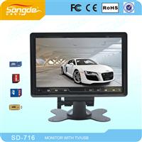 7 Inch Stand Alone Car TV Monitor With TV/AV/USB/SD/TV/FM function