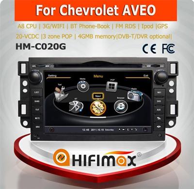 Hifimax touch screen car radio gps chevrolet aveo car radio