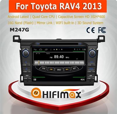 HIFIMAX Android 4.4.4 automobile dvd gps for Toyota RAV4 2013 car navigation for Toyota RAV4 2013 with car accessories