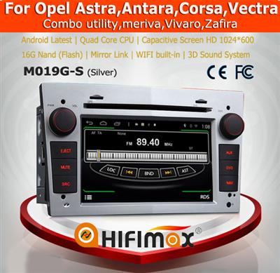 HIFIMAX Android 4.4.4 opel astra car radio dvd gps navigation car dvd player (silver color)