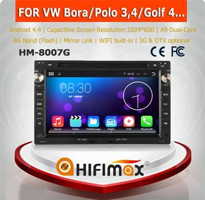 HIFIMAX Android 4.4.4 car dvd player for VW Jetta (1999-2005) WITH HD resolution 1024*600 + bulit-in wifi & mirror link