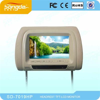 2016 Hot Sale 7inch Headrest DVD Player For Car