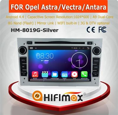 HIFIMAX Android 5.1.1 high definition 1024*600 16GB car dvd player for OPEL Astra/Antara/Vectra/Corsa/Zafira (silver color)