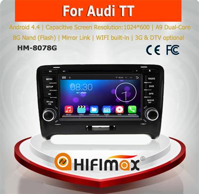 HIFIMAX Android 5.1.1 Car gps For audi tt /car dvd gps navigation system For audi tt android