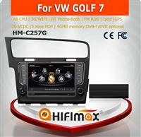 Hifimax 2 din GPS Navigation dvd for VW Golf 7 Golf MK7 3G Dongle WIFI