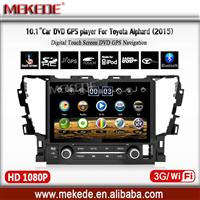 8inch screen Car DVD Stereo For Toyota Alphard 2015 Auto Radio GPS navigation bluetooth