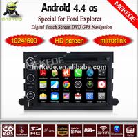 7'' capacitive screen Pure Android 4.4 Car dvd Player for Explorer Mustang with 3G WIFI OBD2 car radio stereo