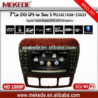 3g host+wifi+Car Head Unit Sat Nav DVD Player for Mercedes Benz S-Class W220 1998- 2006 with GPS Navigation Radio Stereo System