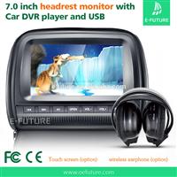 7 inch headrest car touch screen monitor with DVD player