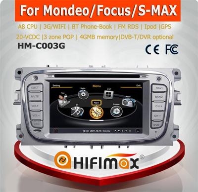 Hifimax Car Stereo Navigation DVD for FordFocus with GPS system - 4G Rom 20-V-CDC DSP