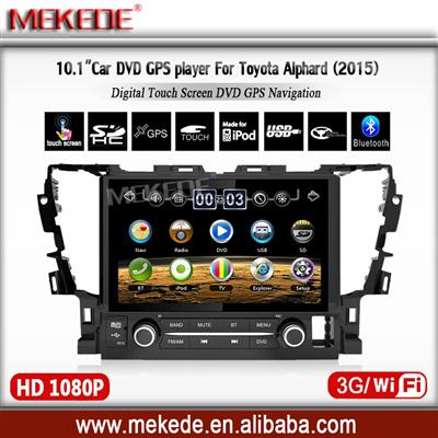 8inch screen Car DVD Stereo For Toyota Alphard 2015 Auto Radio GPS navigation bluetooth