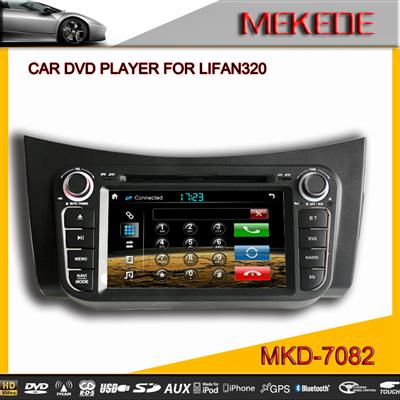 1080P video 10EQ band Car auto radio player for lifan 320 with IPOD BT TV 3G radio built in MIC