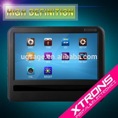 HD9T XTRONS 9 inch Ultra-thin Design High Definition Touch Screen car headrest DVD player