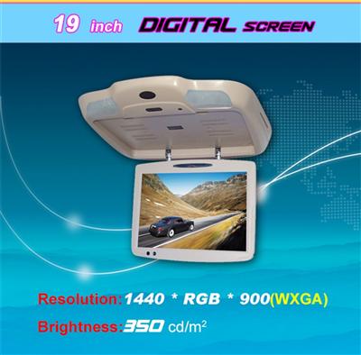 19 inch bus roof mounted led monitor with IR,FM,TV