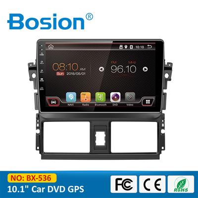 1080P HD Capacitive Touch Screen Quad Core Android Car Stereo for Toyota Vios with Radio Bluetooth GPS Steering Wheel Control