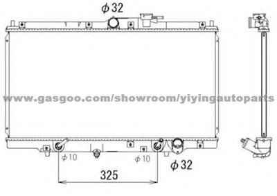 Radiator For Honda 19010-POD-152,19010-POF-J51,19010-P0D-J54,19010-POD-J51,19010-P5L-901,19010-P5M-903