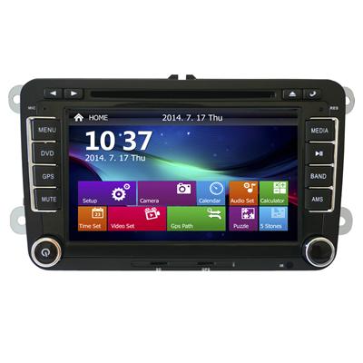 2 Din Touch Screen DVD Player Stereo Car Radio for VW Polo with GPS Navigation System