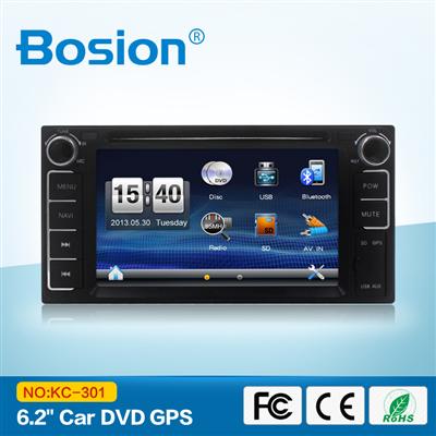 Steering Wheel GPS Navigation System Stereo Car DVD Player for Toyota with Reversing Camera