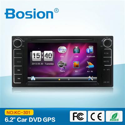 Universal 2 Din Touch Screen Radio Car DVD Player GPS for Toyota Yaris with SD Card Navigation