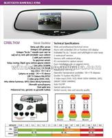 Rearview Mirror with Bluetooth handsfree Car kits and parking sensor BT-728SEC4