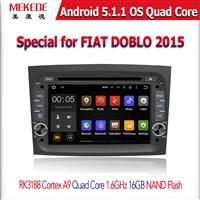 MEKEDE 8'' capacitive screen Android 5.1.1 Quad core car dvd GPS navigation player for FIAT DOBLO 2015 with radio WIFI