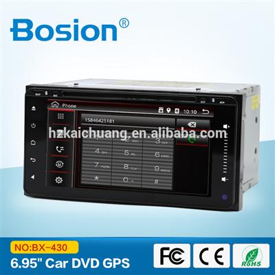 Dashboard Placement 6.95' Lcd Screen Android Double Din Car Radio For Toyota With APP Store And Bluetooth